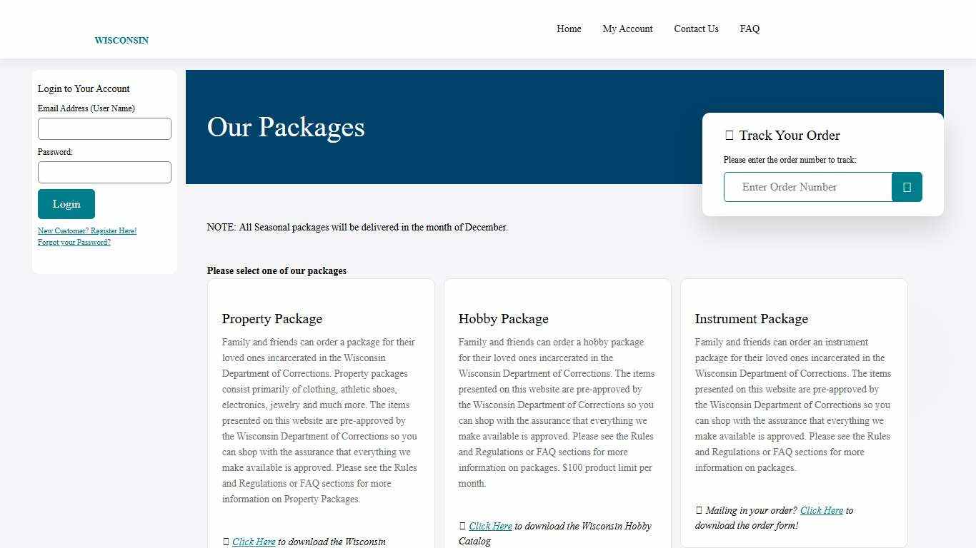 Union Supply Direct - Wisconsin Inmate Package - Home