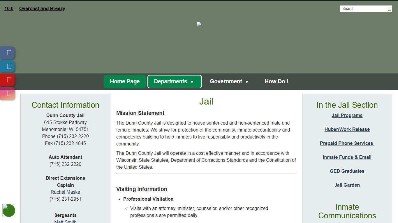 Jail - Dunn County, WI